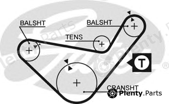  GATES part 5210 Timing Belt