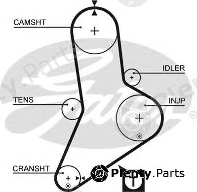  GATES part 5335XS Timing Belt