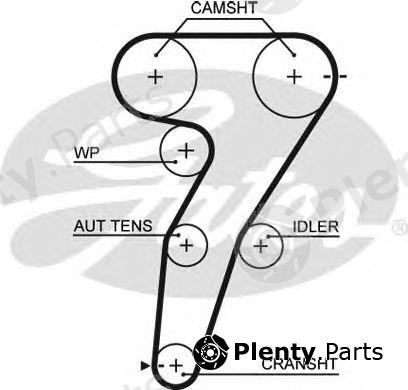  GATES part 5472XS Timing Belt