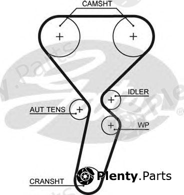 GATES part 5501XS Timing Belt