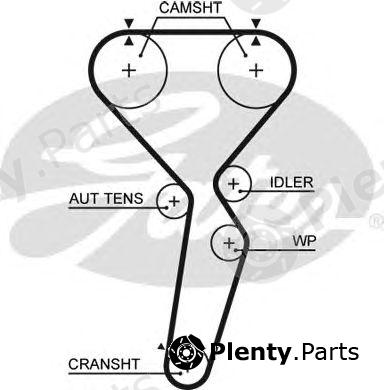  GATES part 5585XS Timing Belt