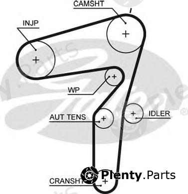  GATES part 5600XS Timing Belt