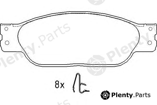  TEXTAR part 2347001 Brake Pad Set, disc brake
