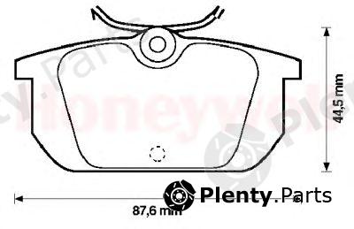  JURID part 571409J Brake Pad Set, disc brake