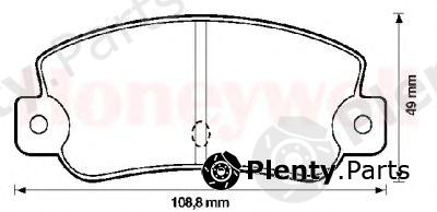  JURID part 571474J Brake Pad Set, disc brake