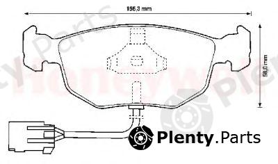  JURID part 571851J Brake Pad Set, disc brake