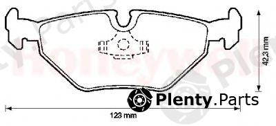  JURID part 571936J Brake Pad Set, disc brake
