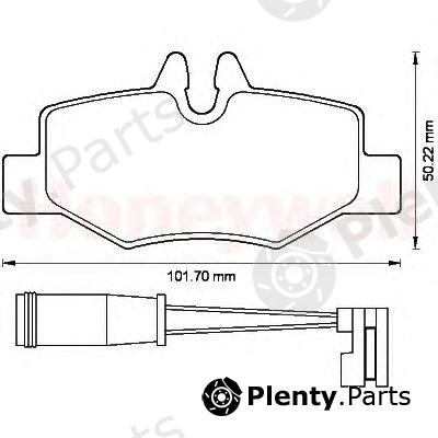  JURID part 573222J Brake Pad Set, disc brake