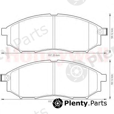  JURID part 572575J Brake Pad Set, disc brake