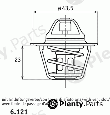  BEHR THERMOT-TRONIK part 6.121.83 (612183) Thermostat, coolant
