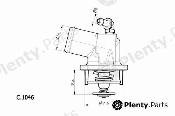  BEHR THERMOT-TRONIK part C.1046.92 (C104692) Thermostat, coolant