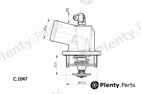  BEHR THERMOT-TRONIK part C.1047.92 (C104792) Thermostat, coolant
