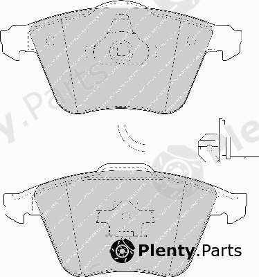  FERODO part FDB1629 Brake Pad Set, disc brake