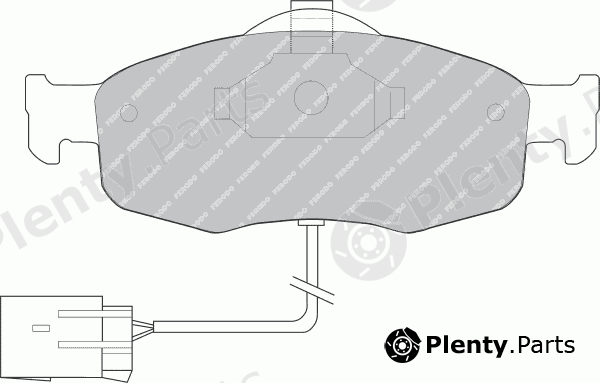  FERODO part FSL766 Brake Pad Set, disc brake