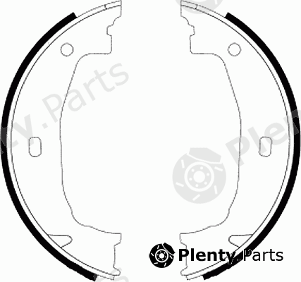  FERODO part FSB592 Brake Shoe Set, parking brake
