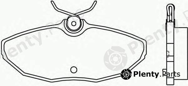  BREMBO part P36013 Brake Pad Set, disc brake