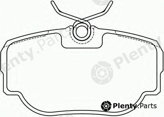  BREMBO part P44009 Brake Pad Set, disc brake