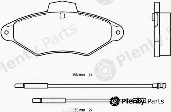  BREMBO part P61052 Brake Pad Set, disc brake