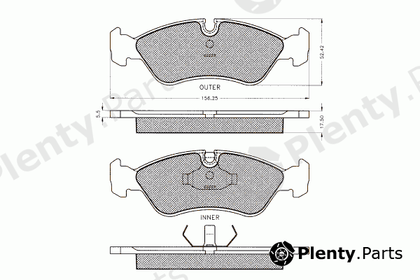  PEX part 7.089 (7089) Brake Pad Set, disc brake