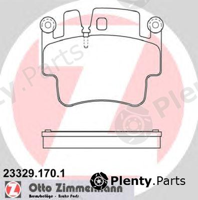  ZIMMERMANN part 23329.170.1 (233291701) Brake Pad Set, disc brake