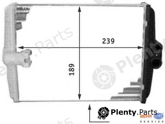  HELLA part 8FH351311-761 (8FH351311761) Heat Exchanger, interior heating