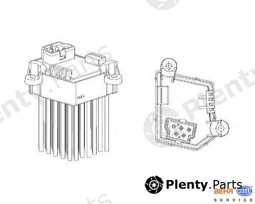  HELLA part 5HL351321-191 (5HL351321191) Regulator, passenger compartment fan