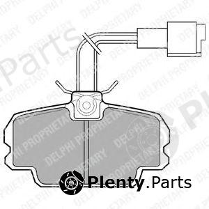  DELPHI part LP592 Brake Pad Set, disc brake