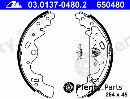  ATE part 03.0137-0480.2 (03013704802) Brake Shoe Set