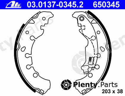  ATE part 03.0137-0345.2 (03013703452) Brake Shoe Set