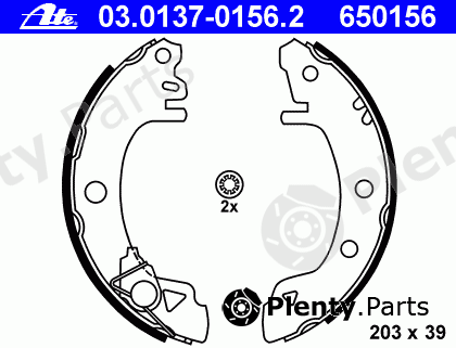  ATE part 03.0137-0156.2 (03013701562) Brake Shoe Set