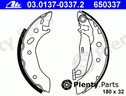  ATE part 03.0137-0337.2 (03013703372) Brake Shoe Set