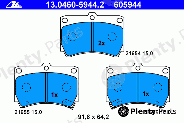  ATE part 13.0460-5944.2 (13046059442) Brake Pad Set, disc brake