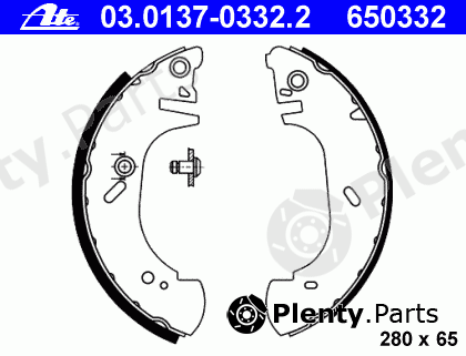  ATE part 03.0137-0332.2 (03013703322) Brake Shoe Set