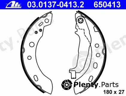  ATE part 03.0137-0413.2 (03013704132) Brake Shoe Set