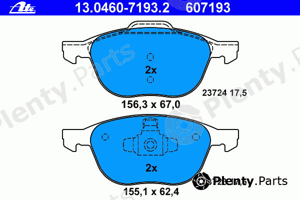  ATE part 13.0460-7193.2 (13046071932) Brake Pad Set, disc brake