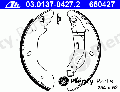 ATE part 03.0137-0427.2 (03013704272) Brake Shoe Set