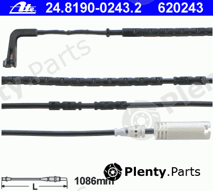  ATE part 24.8190-0243.2 (24819002432) Warning Contact, brake pad wear