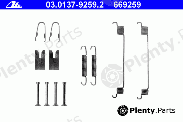  ATE part 03.0137-9259.2 (03013792592) Accessory Kit, brake shoes
