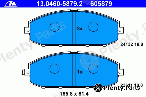  ATE part 13.0460-5879.2 (13046058792) Brake Pad Set, disc brake