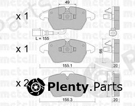  METELLI part 22-0548-0 (2205480) Brake Pad Set, disc brake