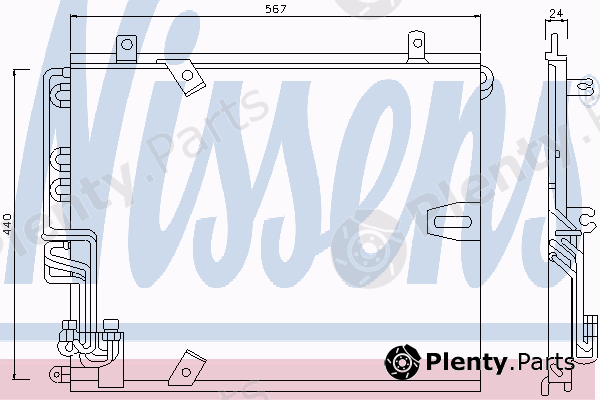  NISSENS part 94158 Condenser, air conditioning
