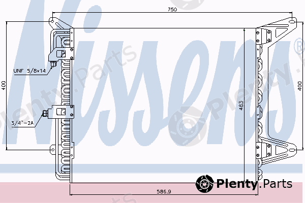  NISSENS part 94755 Condenser, air conditioning