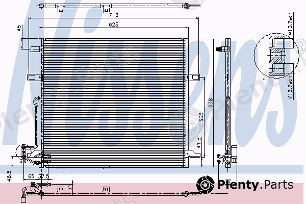  NISSENS part 94897 Condenser, air conditioning