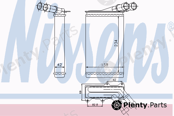  NISSENS part 71146 Heat Exchanger, interior heating