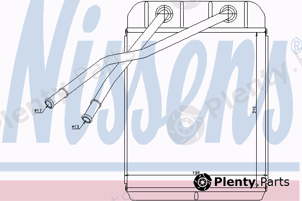  NISSENS part 73975 Heat Exchanger, interior heating