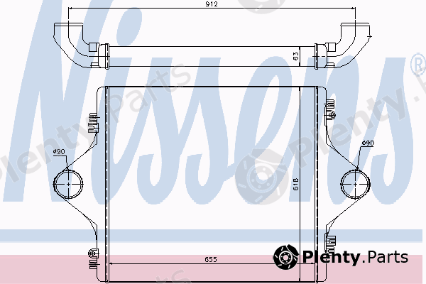  NISSENS part 96977 Intercooler, charger