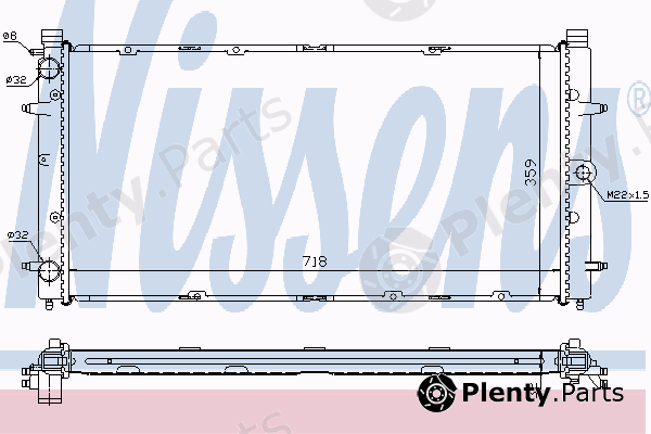  NISSENS part 65242A Radiator, engine cooling