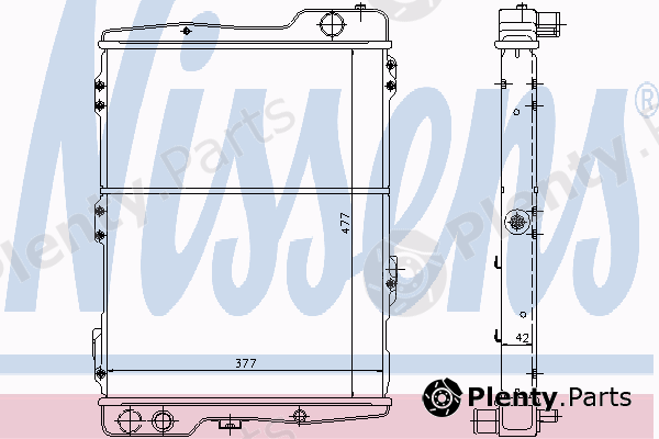  NISSENS part 60441 Radiator, engine cooling