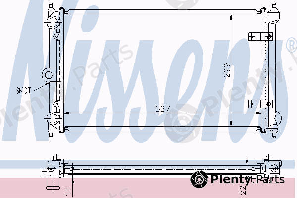  NISSENS part 65173A Radiator, engine cooling