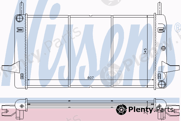  NISSENS part 62178 Radiator, engine cooling